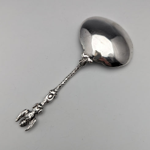 1901 British Antique Sterling Silver Tea Caddy Spoon Elly Isaac Miller